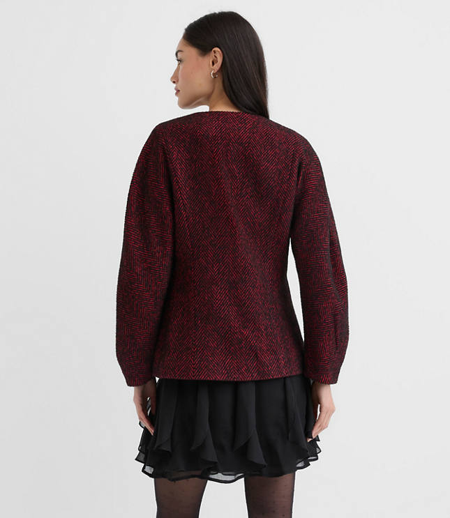 Herringbone Sculpted Jacket