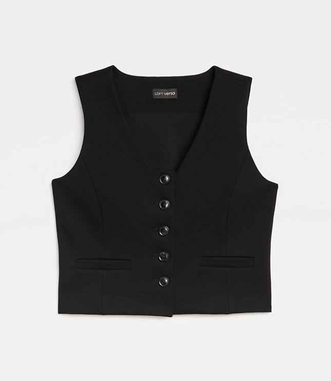 Petite LOFT Versa Ponte Pocket Vest