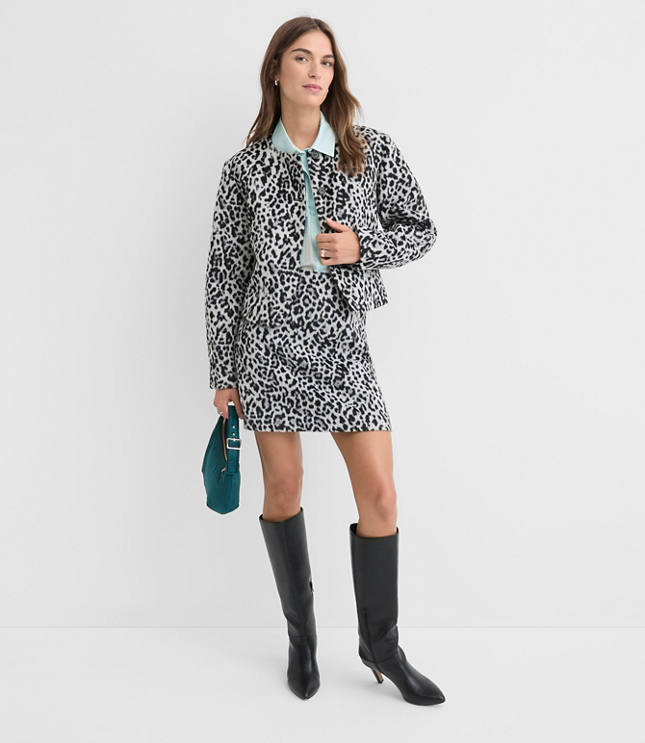 Leopard Print Mini Skirt