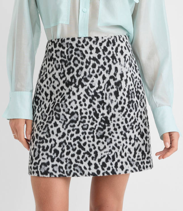 Leopard Print Mini Skirt