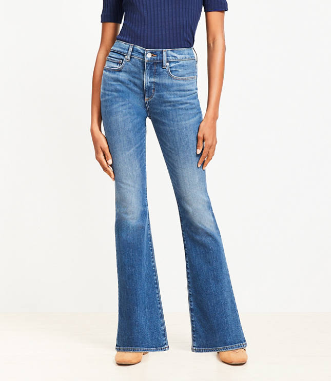 Curvy Mid Rise Boot Jeans in Luxe Medium Wash