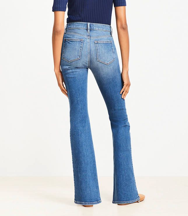 Curvy Mid Rise Boot Jeans in Luxe Medium Wash