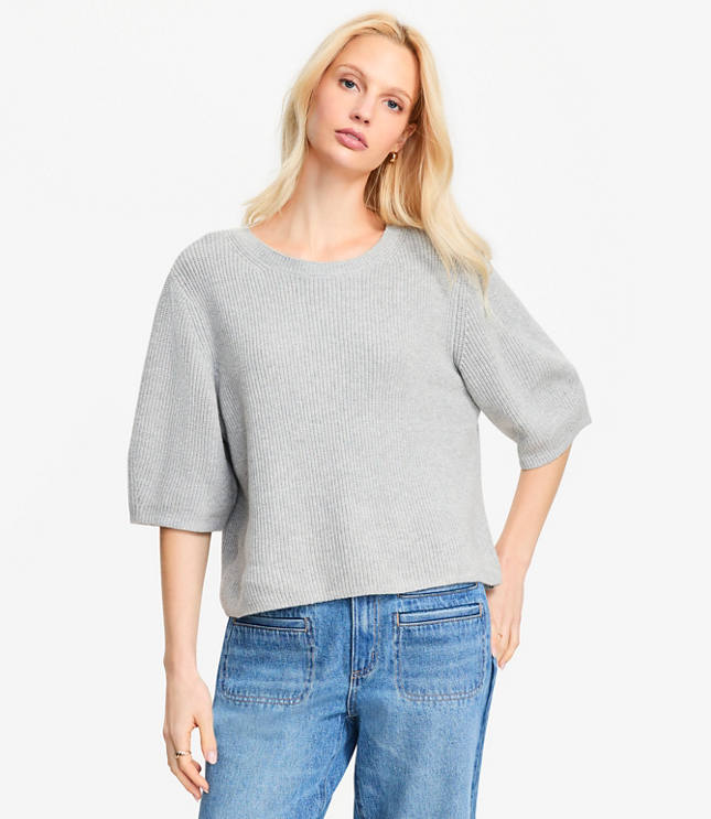 Heathered Relaxed Sweater Tee