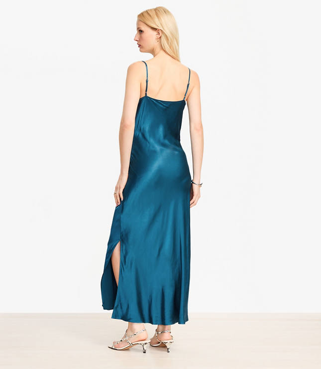 Cowl Midi Slip Dress
