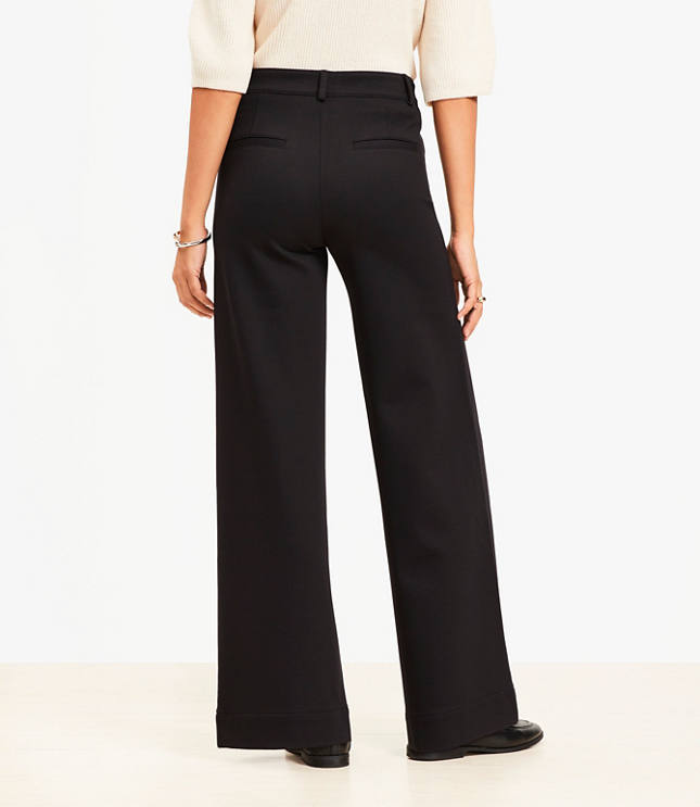 Palmer Wide Leg Pants in Ponte