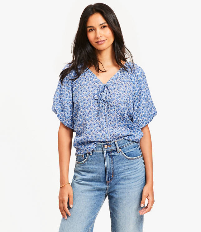 Floral Bow Blouse