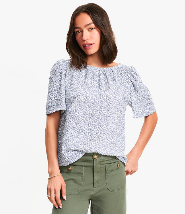 Women's Flutter Sleeve Tops | Loft