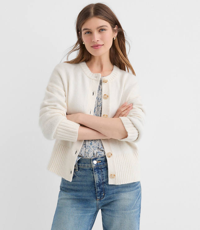 Ribtrim Cardigan