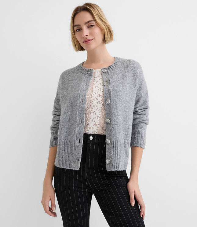 Ribtrim Cardigan