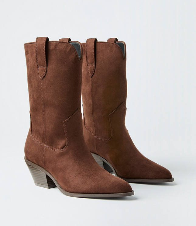 Mid Calf Western Boots