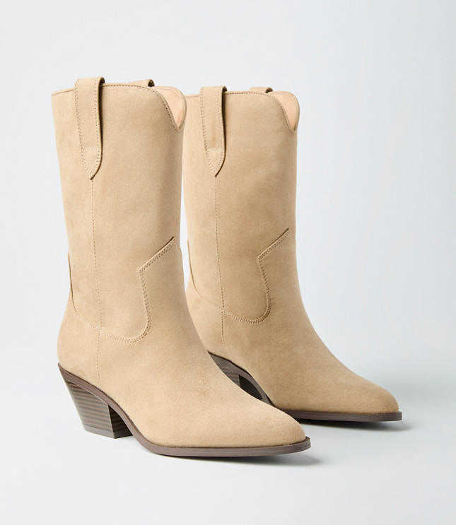 Mid Calf Western Boots