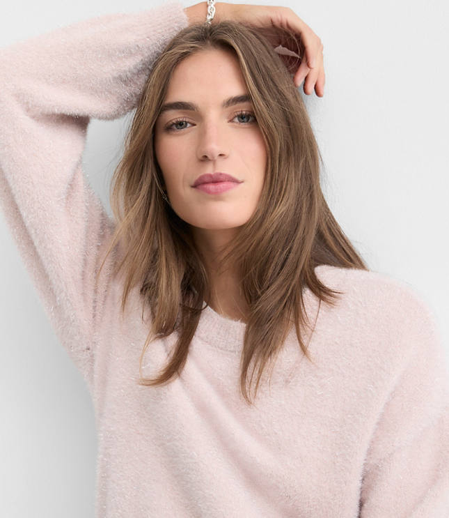 Shimmer Fuzzy Sweater