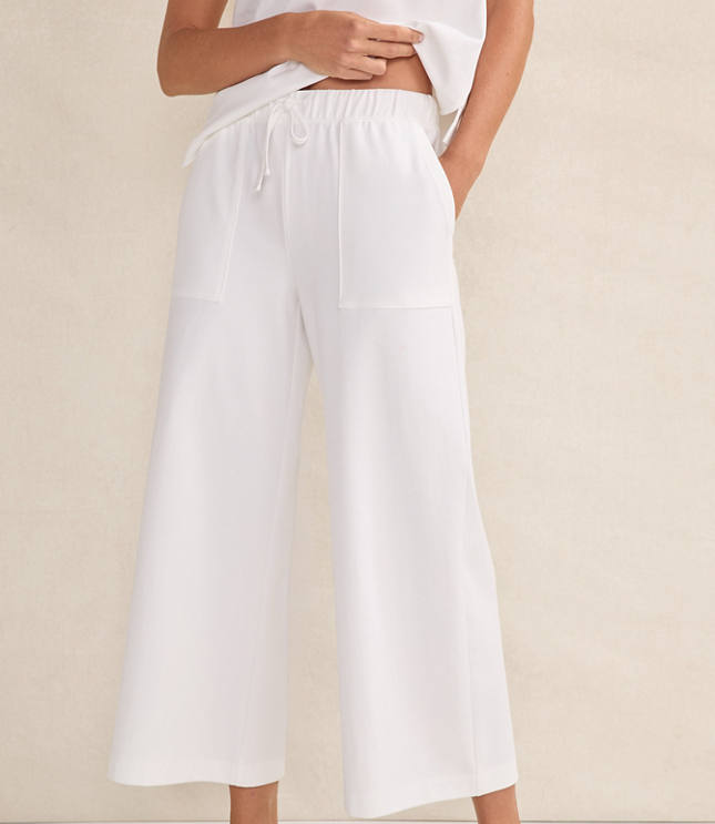 Haven Well Within Organic Cotton Interlock Wide Leg Pants