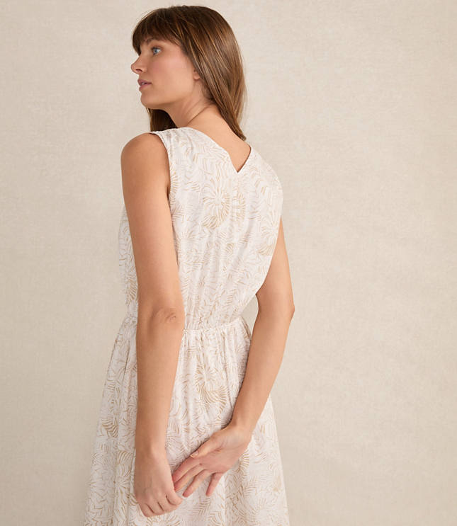 Haven Well Within Cotton Voile Blend Shell Midi Dress
