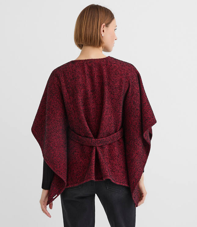 Herringbone Belted Wrap