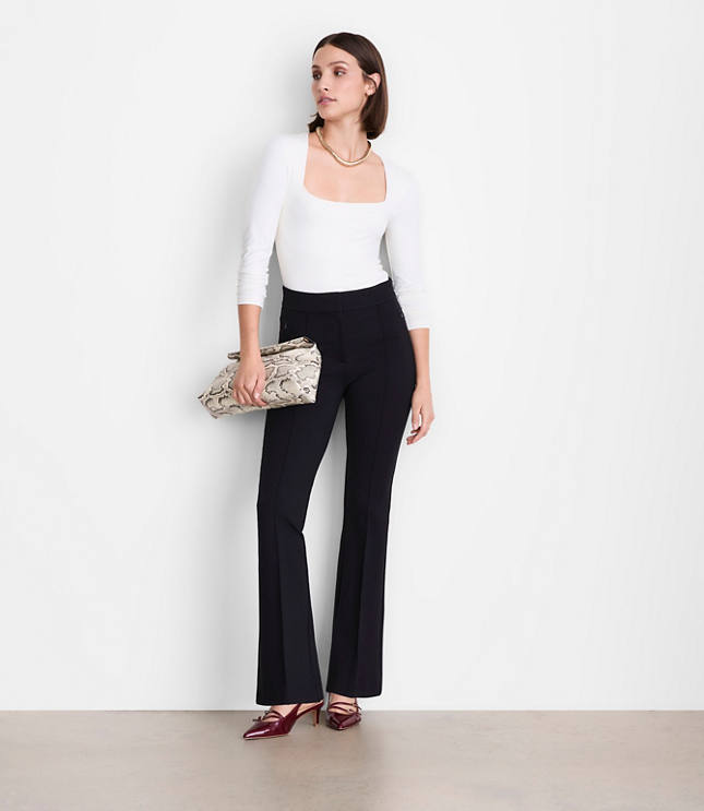 LOFT Versa 360 Knit Square Neck Top