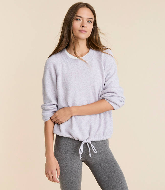 Lou & Grey Cloudstitch Drawstring Sweater carousel Product Image 1