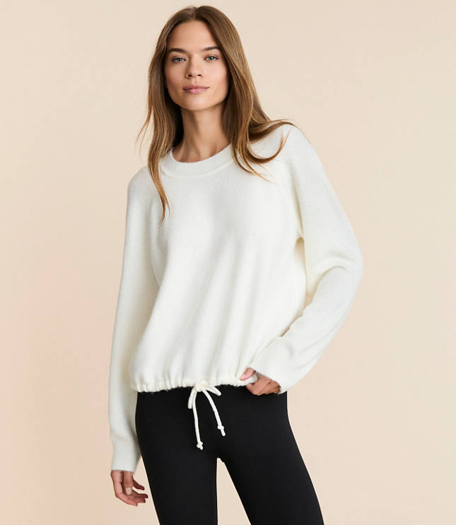 Lou & Grey Cloudstitch Drawstring Sweater