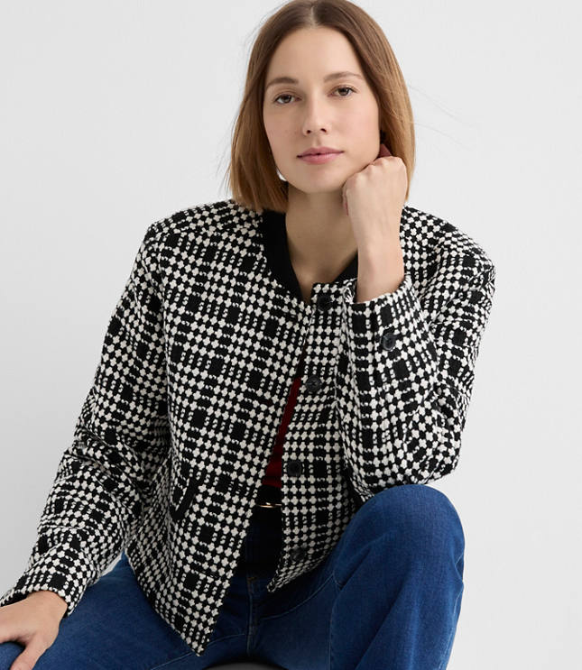 Checked Swing Jacket