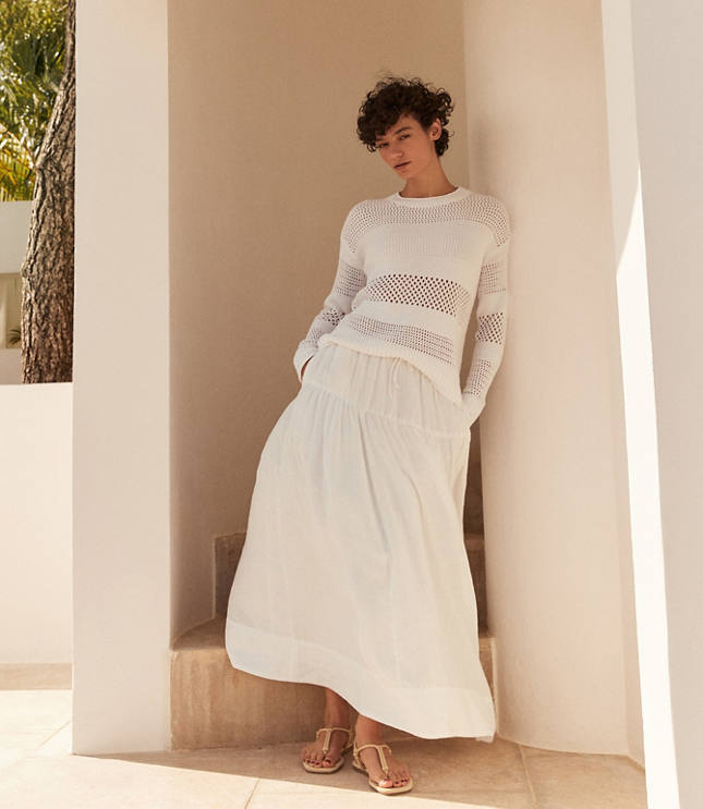 Haven Well Within Linen Tiered Maxi Skirt carousel Product Image 4