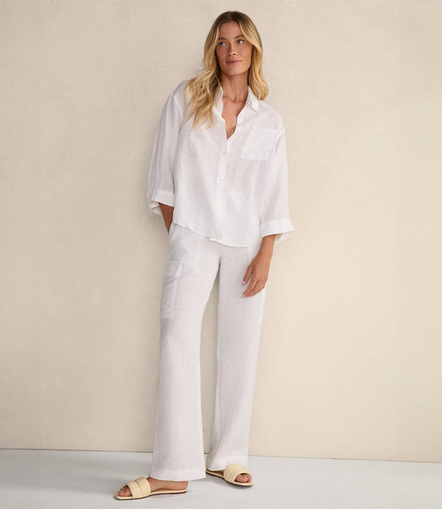 Haven Well Within Linen Scoop Neck Tunic