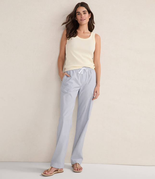 Haven Well Within Organic Cotton Poplin Straight Leg Pants