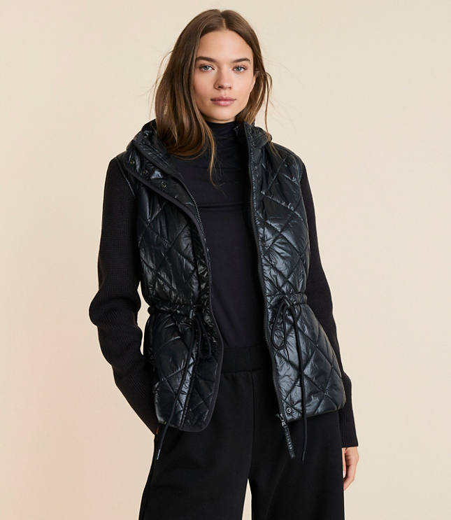 Lou & Grey Drawstring Puffer Jacket