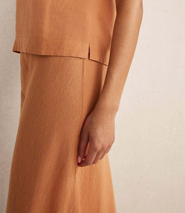 Haven Well Within Linen Midi Skirt