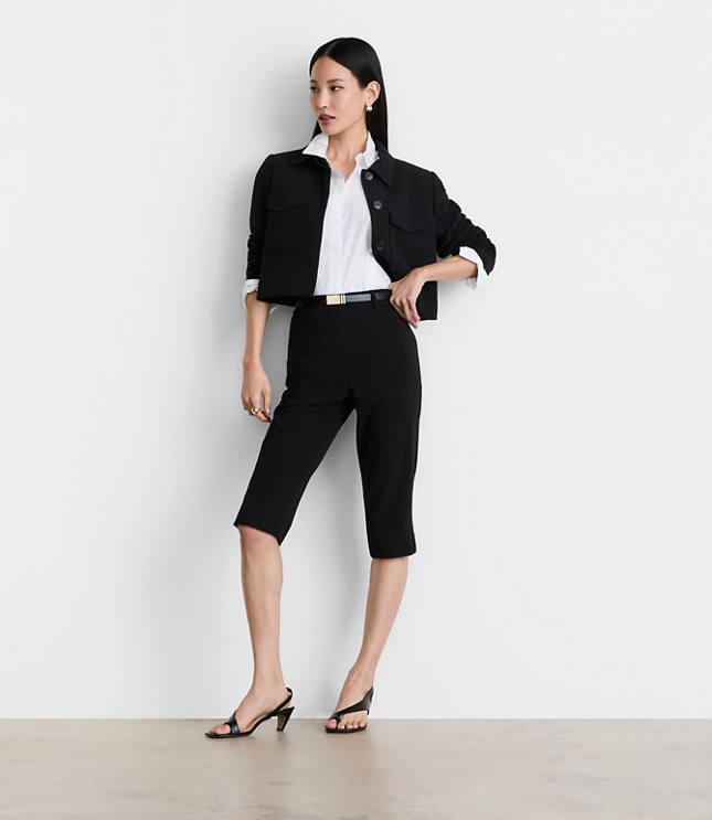 LOFT Versa Seasonless Stretch Slim Crop Pants