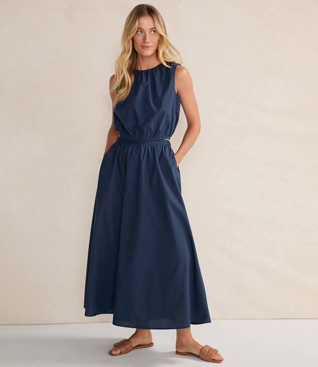 Haven Well Within Organic Cotton Poplin Maxi Skirt