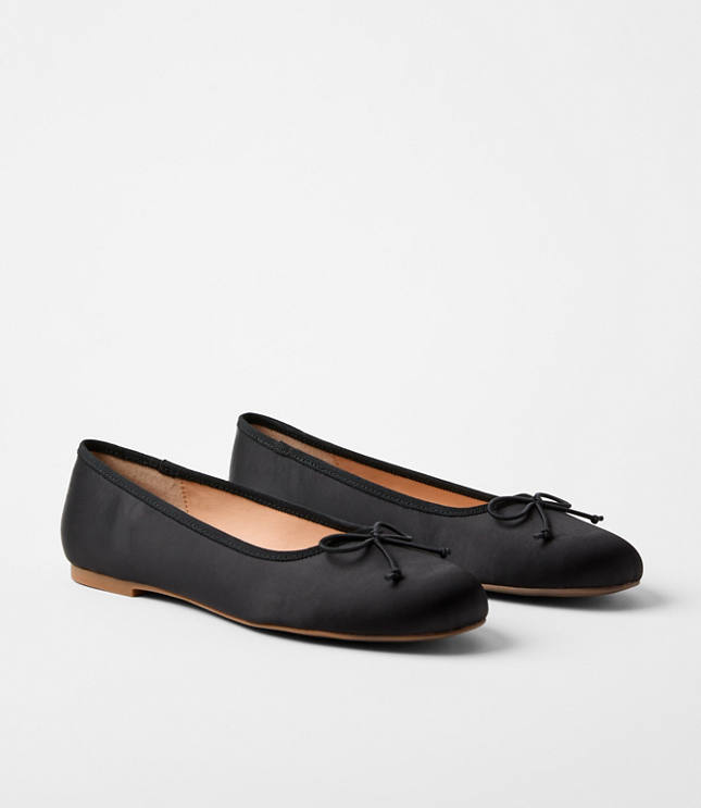 Satin Ballet Flats