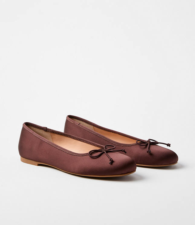Satin Ballet Flats