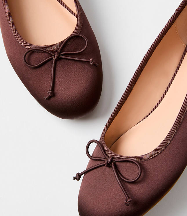 Satin Ballet Flats