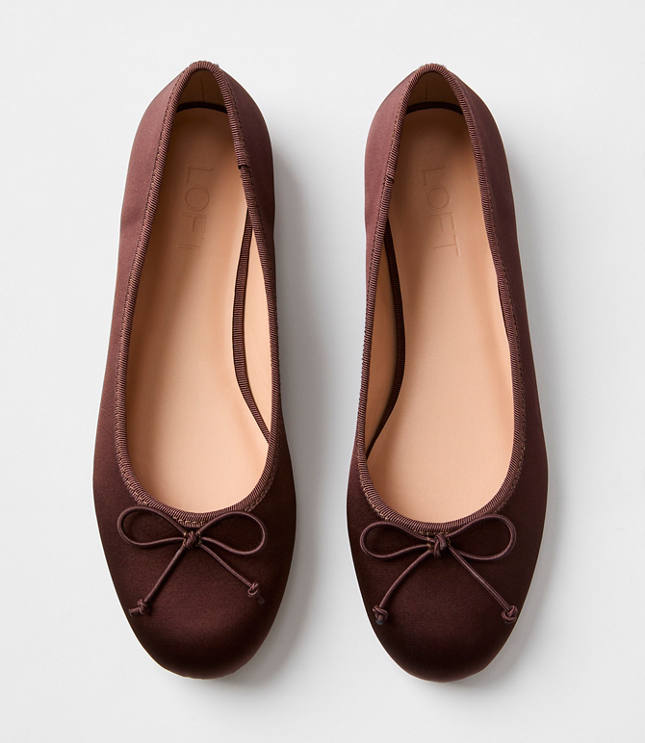Satin Ballet Flats