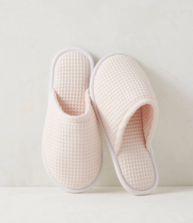 Haven Well Within Organic Cotton Terry Waffle Slippers carousel Product Image 1