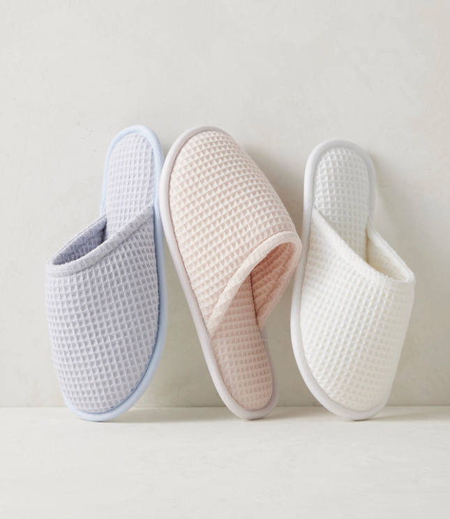 Haven Well Within Organic Cotton Terry Waffle Slippers carousel Product Image 2