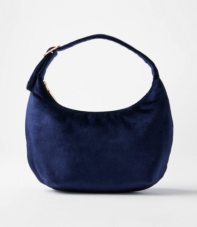 Velvet Top Handle Bag