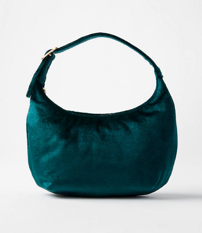 Velvet Top Handle Bag