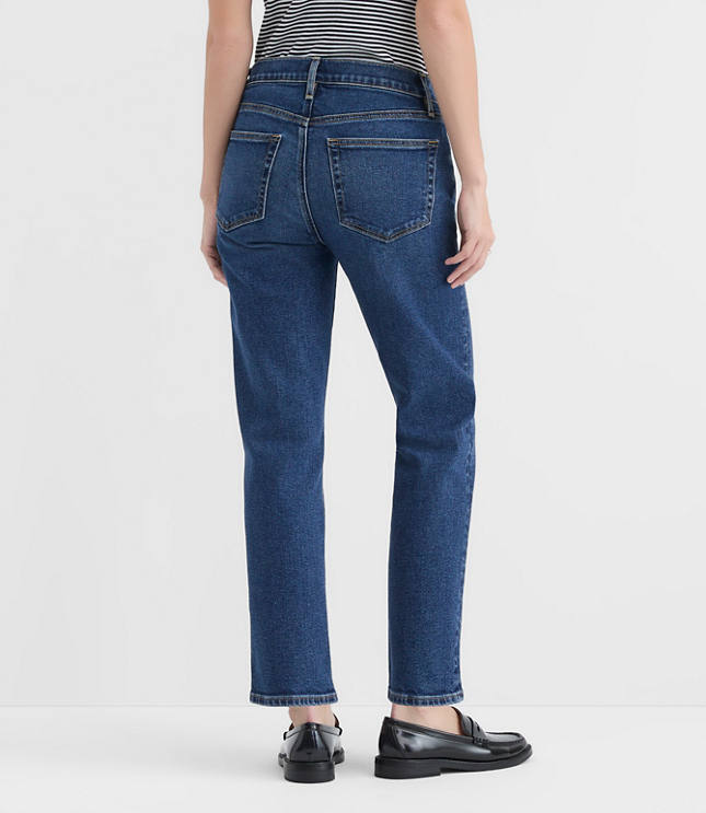 Rivete Petite Curvy Mid Rise Slim Jeans in Muse Wash