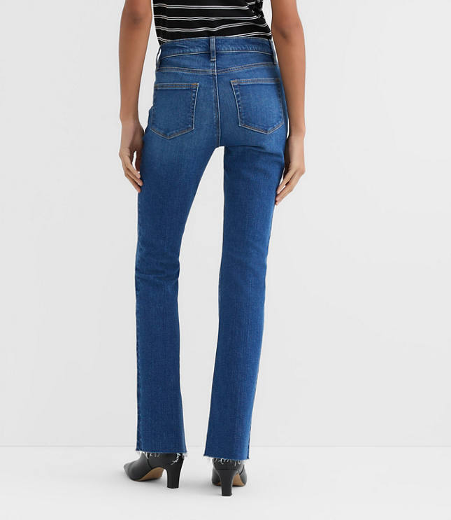 Rivete Petite Mid Rise Boot Jeans in Vintage Dark Wash