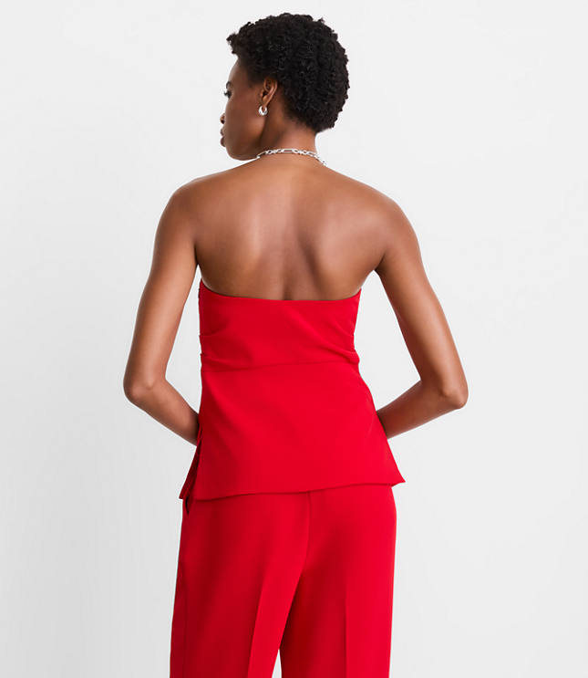 Petite LOFT Versa Crepe Drape Bustier