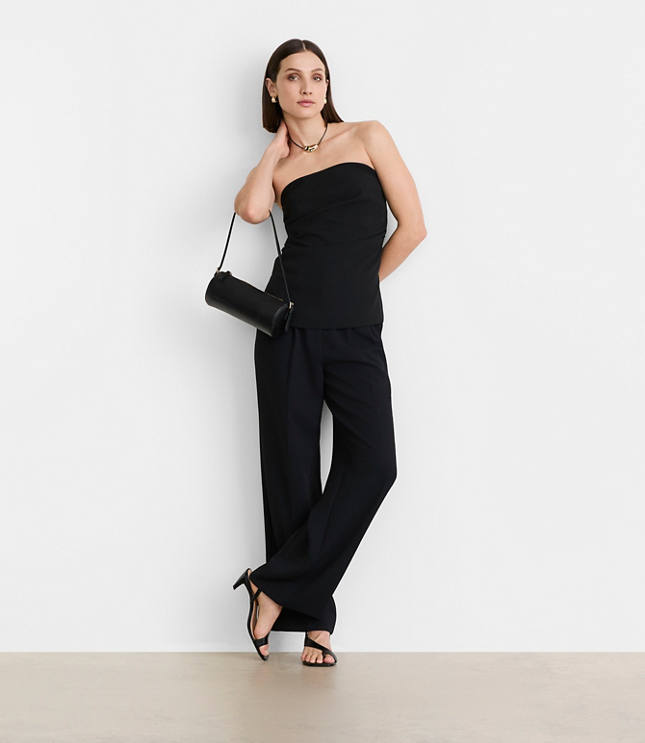 Petite LOFT Versa Crepe Drape Bustier