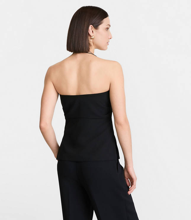 Petite LOFT Versa Crepe Drape Bustier