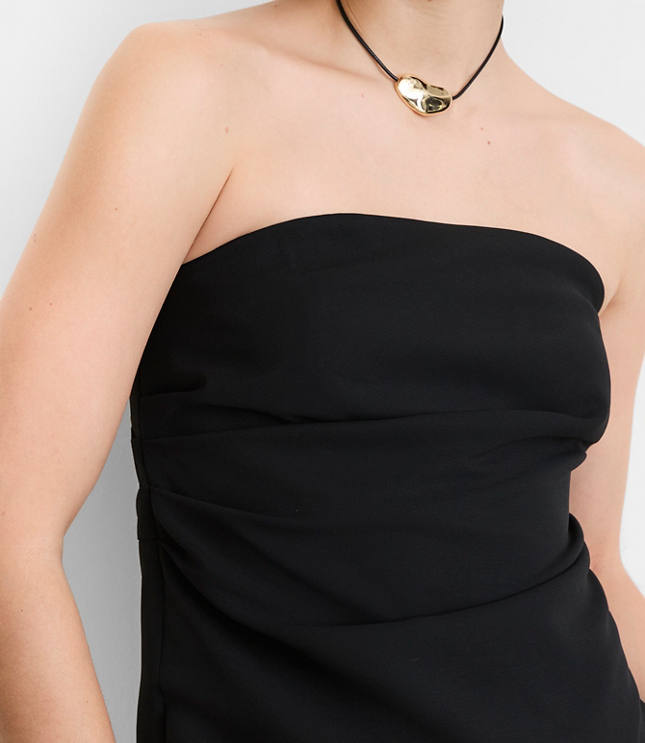 Petite LOFT Versa Crepe Drape Bustier