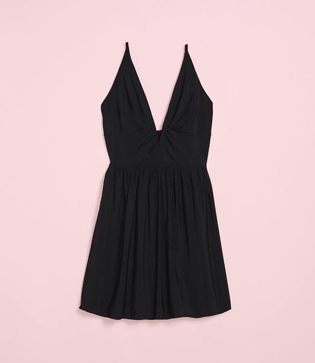 Lately V-Neck Flare Mini Dress