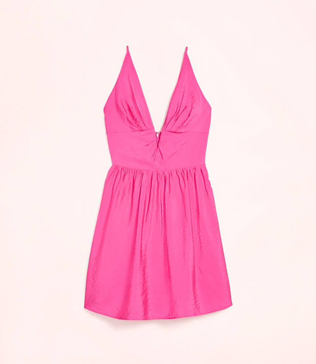 Lately V-Neck Flare Mini Dress