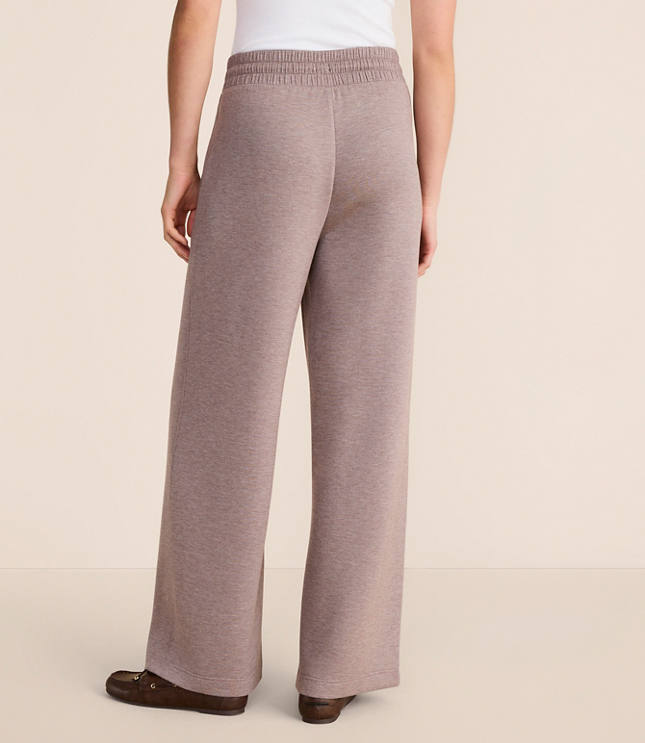 Lou & Grey Heathered Scubasoft Wide Leg Sweatpants