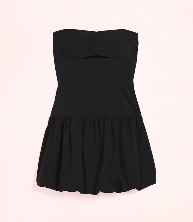 Lately Cutout Bubble Strapless Mini Dress