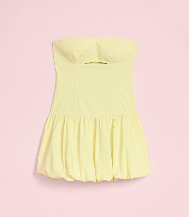 Lately Cutout Bubble Strapless Mini Dress