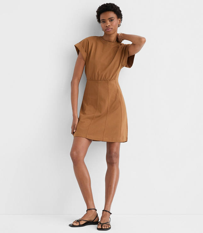 Seamed Mini Tee Dress